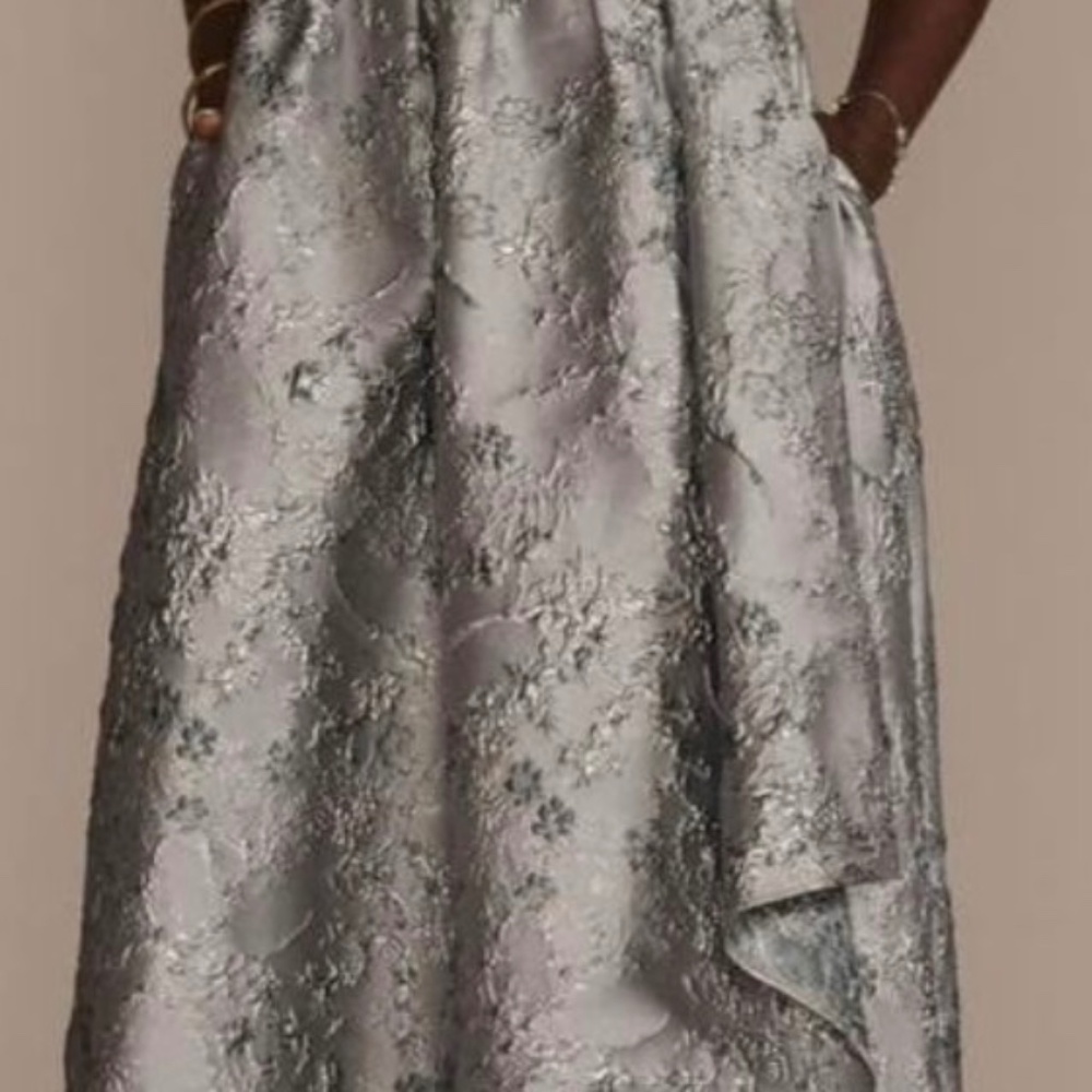 new long silver dress for wedding